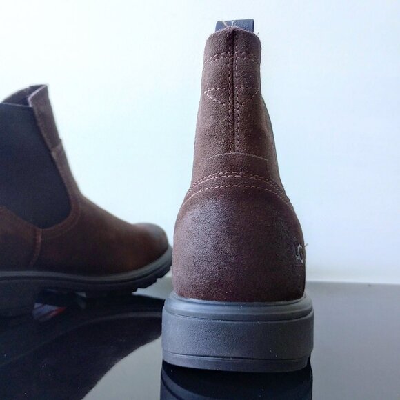 UGG Men's Biltmore Waterproof Leather Chelsea Boot in Cool Looking Dusted Cocoa - Picture 7 of 15